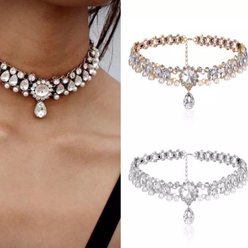 Sparkle Statement Choker Necklace